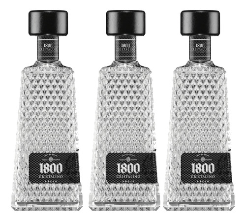 3 Tequila 1800 Cristalino 700 Ml