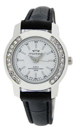 Reloj Montreal Mujer Ml420 Strass Envío Gratis T. Oficial