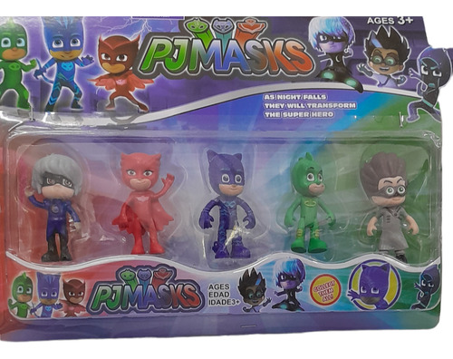 Muñecos Heroes En Pijamas Pjmasks X5 Blister!