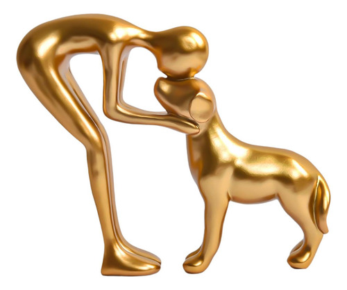 Abraza La Figura De Perro Estatua De La Estatua De La Mesa