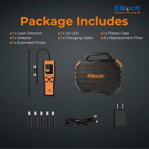 Detector De Fugas Refrigerante Freon Halógeno Elitech Ir-200