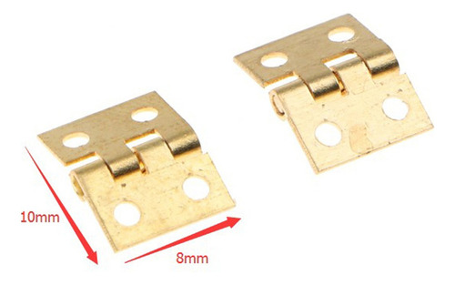 48x Caja De Cofre De Joyería Bisagra En Miniatura Para