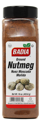 Badia - Nuez Moscada Molida - 16 Onzas.