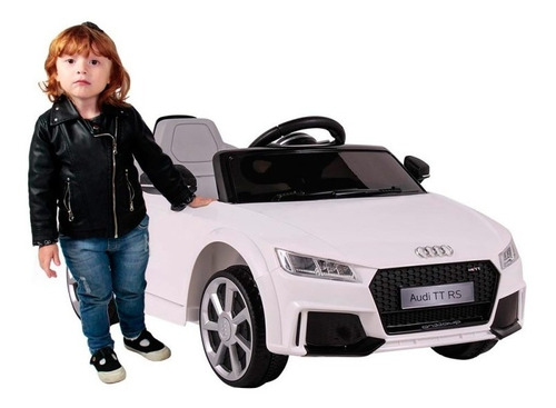 Carrinho Elétrico Infantil Audi Tt Rs Com Faróis E Controle