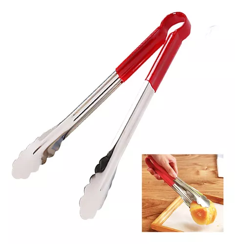 Pinzas Tenazas Ergonomica Acero Inoxidable Chef Cocina Larga