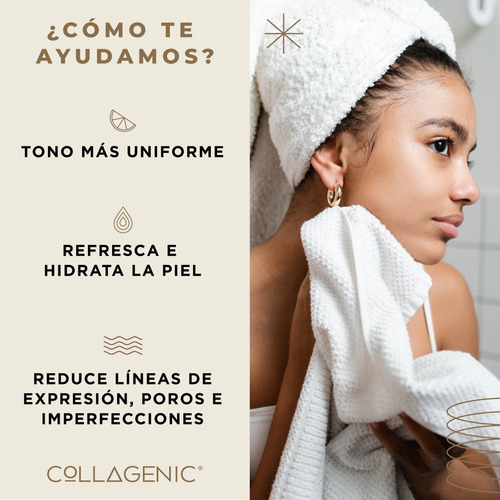 Imagen 6 de 8 de Tonico Facial 500ml Colágeno Vitamina C, E Niacinamida Rosas