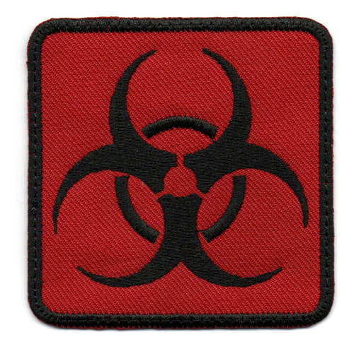 2 Resident Evil Biohazard Parche Bordado Radioactivo Adhesiv