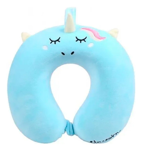 Almohada De Viaje Unicornio Celeste Bighouse