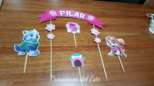 Imagen 4 de 6 de Cake Topper Personalizado Paw