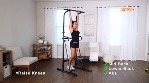 Onetwofit Ot130 Torre Multifuncion Altura Ajustable Barra