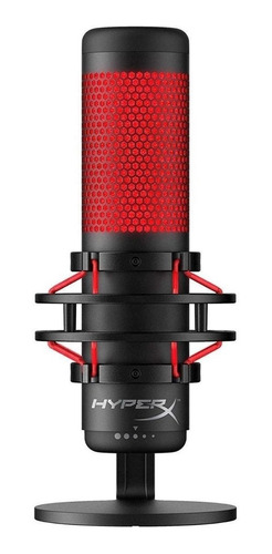 Micrófono HyperX QuadCast Condensador Bidireccional color negro