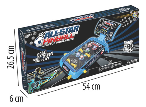 Juego Mesa Juguete Pinball Futbolito Fut Bol Niño Luz Sonido