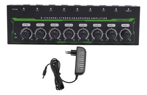 Amplificador De Auriculares 8 Canales 8 Salidas 1 Entrada In