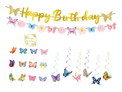 Con Temática De Mariposas De Primavera, Accesorios