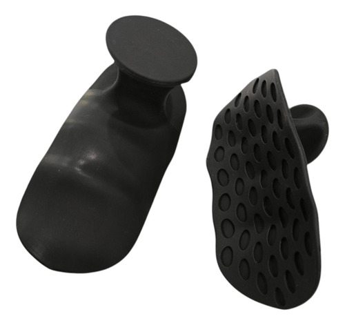 2x Agarres De Levantamiento De Pesas Almohadillas Negro