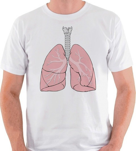 Camiseta Pulmão Medicina Engraçado Divertido Camisa Blusa