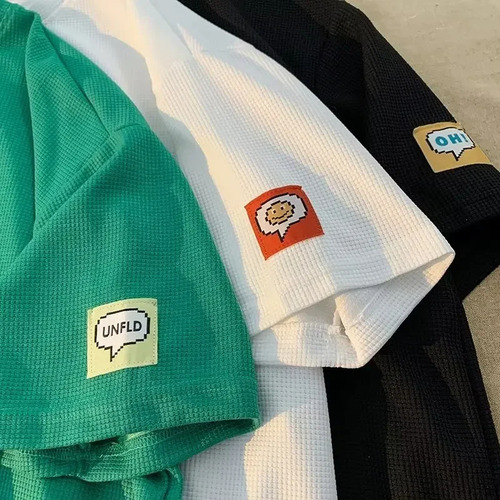 Camiseta Holgada De Verano Con Cuello Redondo Y Manga Corta