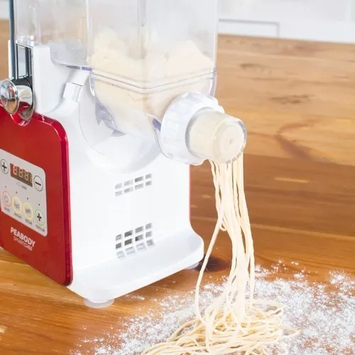 Máquina Para Pastas Peabody 6 Accesorios + Recetario Color Rojo