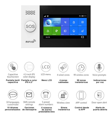 Sistema De Seguridad Inteligente Hogar Wi-fi Tuya App