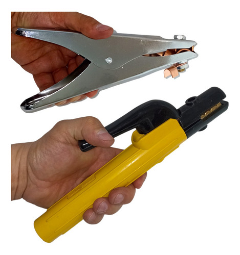 Imagen 2 de 9 de Porta Electrodo + Pinza De 500 Amperios Uyustools