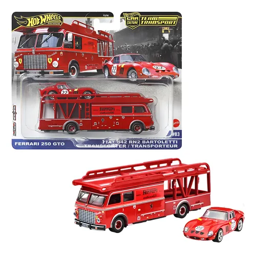 Hot Wheels Team Transport Ferrari 250 Gto Fiat 642 Mattel | Frete
