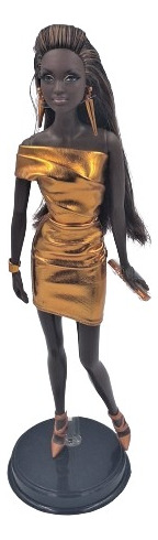 Barbie City Shine Negra Bronze Model Muse Collector