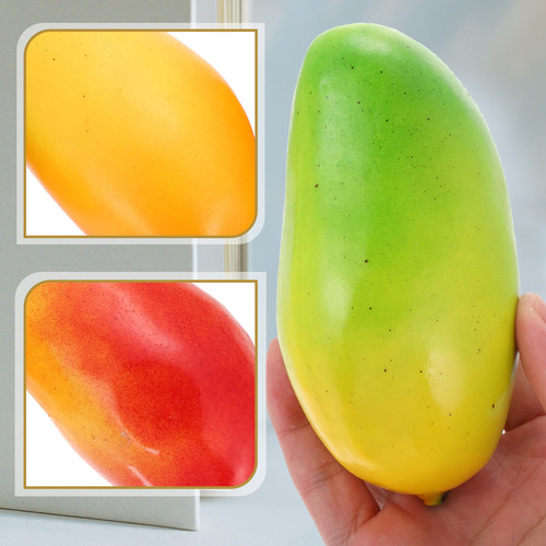 Alimento Modelo Mango Con Simulación De Fruta De Uva, 3 Unid