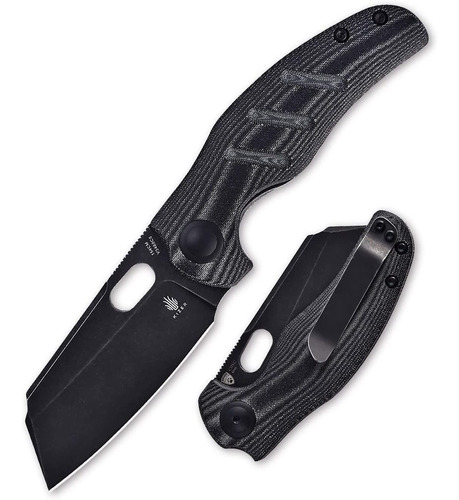 Navaja De Bolsillo Plegable/negra/con Clip - Kizer Knives