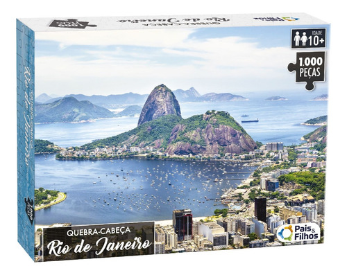 Quebra-cabeça Rio De Janeiro 1000 Peças Pais E Filhos