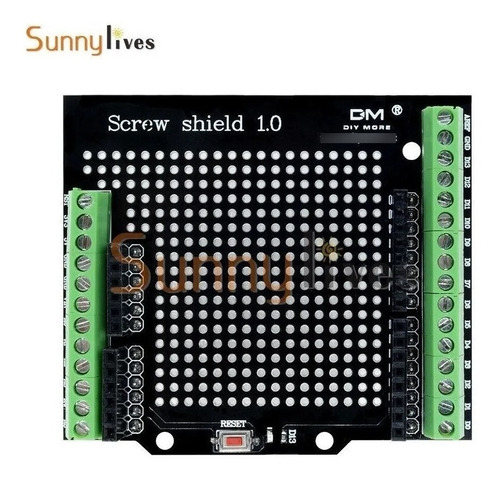 Expansión Prototipos Con Borneras Screw Shield 1.0 Arduino