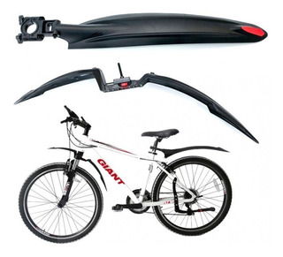 perfeclan Set Guardabarros De Frente Delantero Trasero para Bicicleta Bici Plástico Negro 