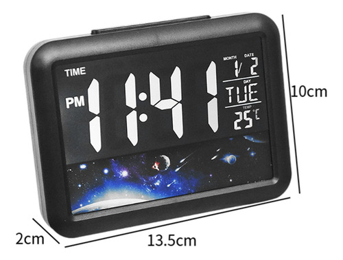 Reloj Despertador De Escritorio Con ,