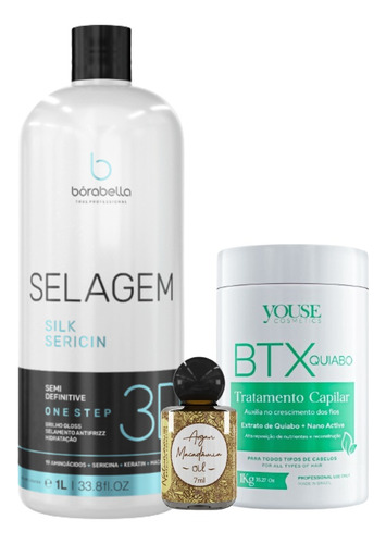 Borabella Selagem 3d 1lt + Btx Quiabo Youse 1kg +