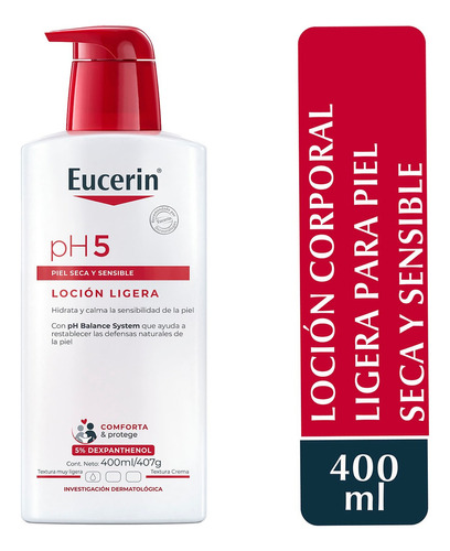  Eucerin pH5 Loción Hidratante piel seca y sensible 400ml