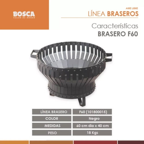 Fogonero Brasero Circular Bosca Fire Pit Asador Asador Leña