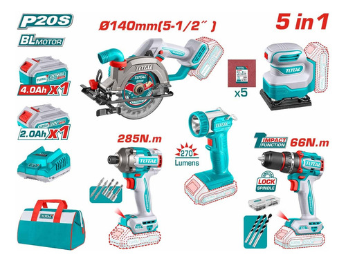 Kit 5 En 1 Herramientas