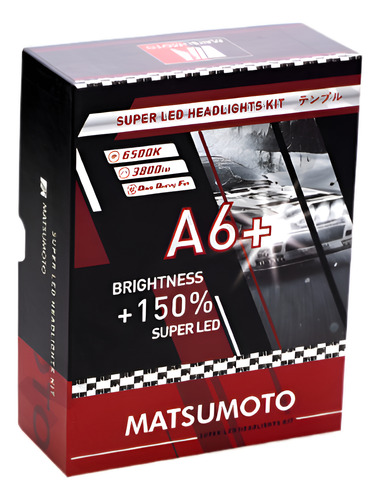 Kit Ampolletas Led H4 7600 Lm A6+