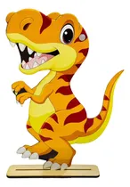 Comprar 6 Figura Corte Laser Con Impresión Dinosaurio Dino Cumple