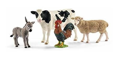 Schleich Farm Animals 4-piece Set Para Niños Pequeños 1sm8 R