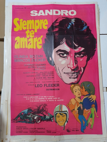 Afiche De Cine Original Sandro-siempre Te Amare'-1651-