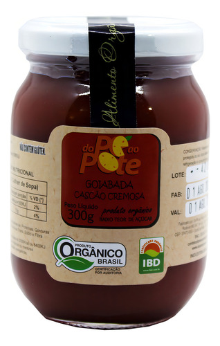 Goiabada Cascão Cremosa Orgânica 300g Do Pé Ao Pote