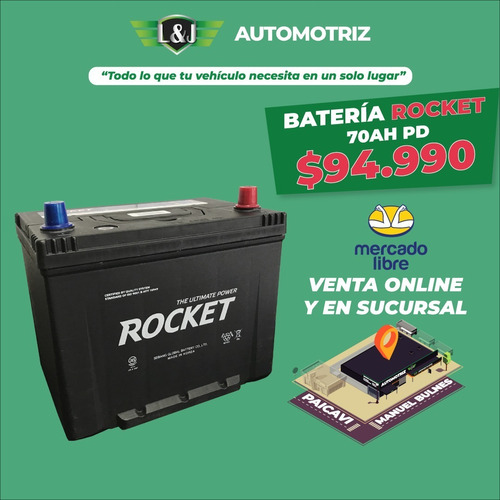 Batería Rocket 70ah Pd