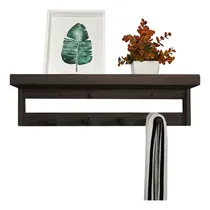 Comprar Perchero Pared Nordico Estante Repisa Madera Pino Oferta