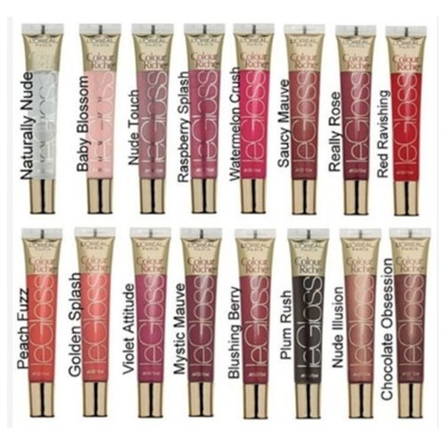 Imagen 4 de 4 de Brillo Labial Loreal 157 Legloss Red Ravishing Color Riche