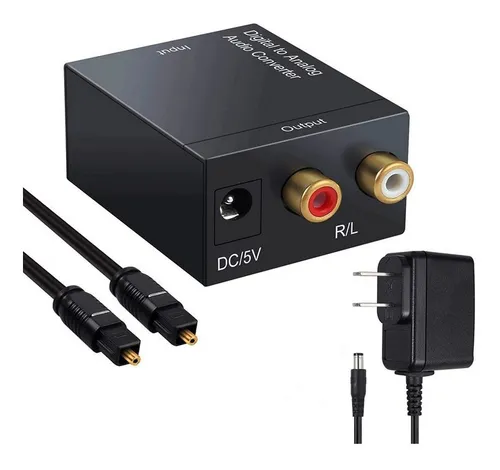 CONVERTIDOR AUDIO ANALOGO A OPTICO