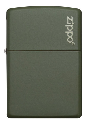 Encendedor Zippo Classic Verde Mate Con Logo 221zl Orginal 