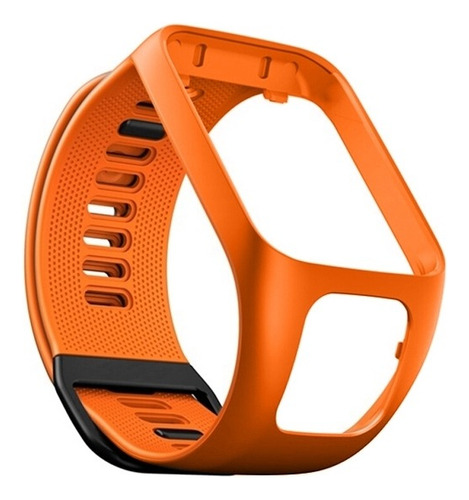 Malla De Silicona Para Reloj Pulsera Tomtom Adventurer Color Naranja