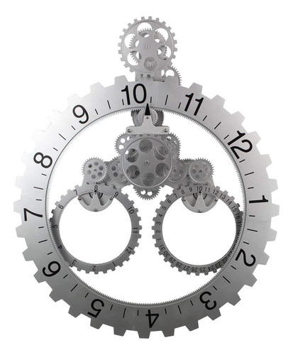 Reloj De Pared Shisedeco Con Forma De Hora Y Rueda De Engran