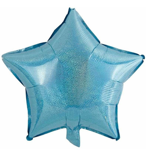 Globo Estrella Hologramada 45cm Cotillon Evento Cumpleaños