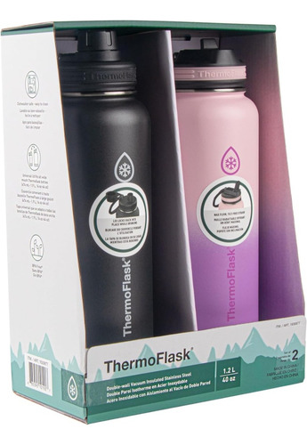 Juego De Termos Thermo Flask 1.2 Lts (40 Oz)